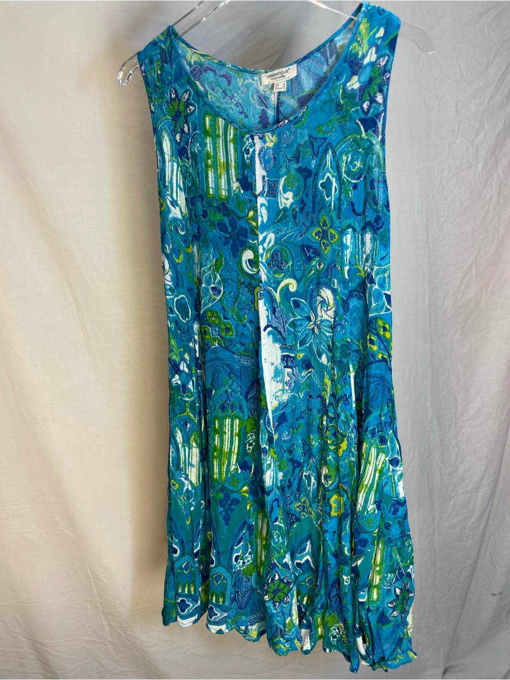 Orientique Australian Linen Blend Teal Blue S